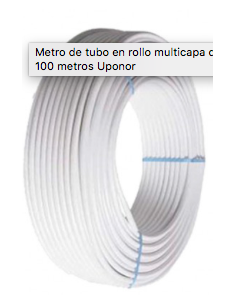 Uponor metro tubería...