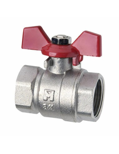 VALVULA ESFERA MARIPOSA H-H 1"