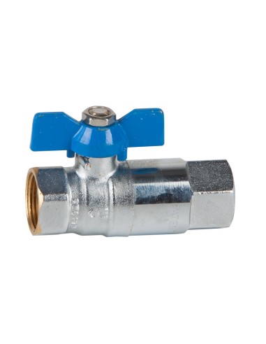 VALVULA MARIPOSA ESFERA CON RETENCION 1"