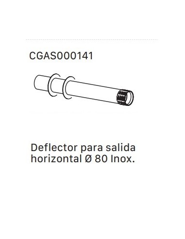 DOMUSA KIT SALIDA T FORZ INOX DIAM 80