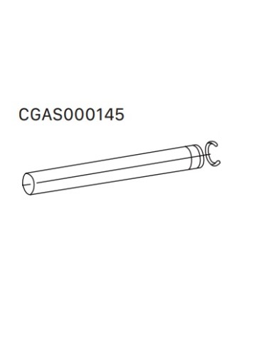 DOMUSA TUBO 1M  T FORZ INOX DIAM 80