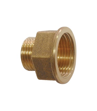 Alargadera Hexagonal Reduccion Laton 3/4 Macho - 1/2 Hembra