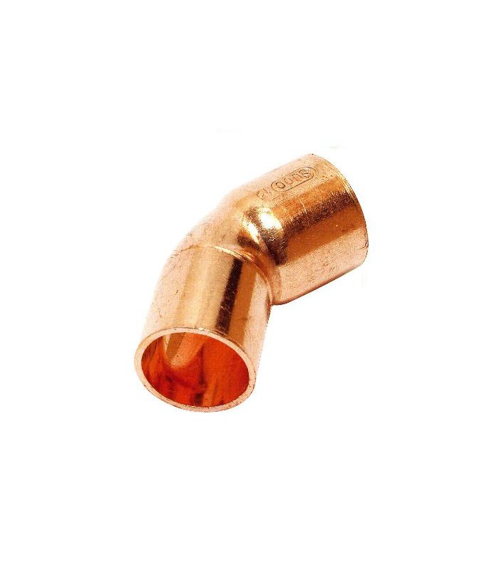 CURVA COBRE PARA SOLDAR 45º M-H...