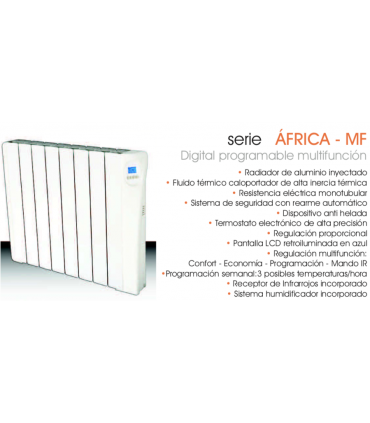 RADIADOR ELECTRICO TINDALO AFRICA-MF 6 EL. (800W)