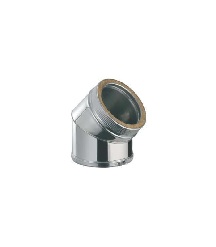BOFILL CODO D PARED 45 INOX-INOX D 200