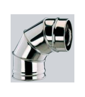 CODO SIMPLE PARED 90  INOX...