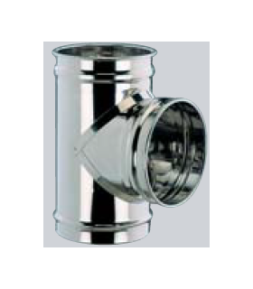 TE 90º SIMPLE PARED INOX...