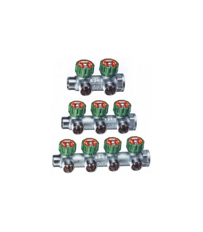 COLECTOR 2 VIAS M-H 3/4"  C/LLAVE FAR